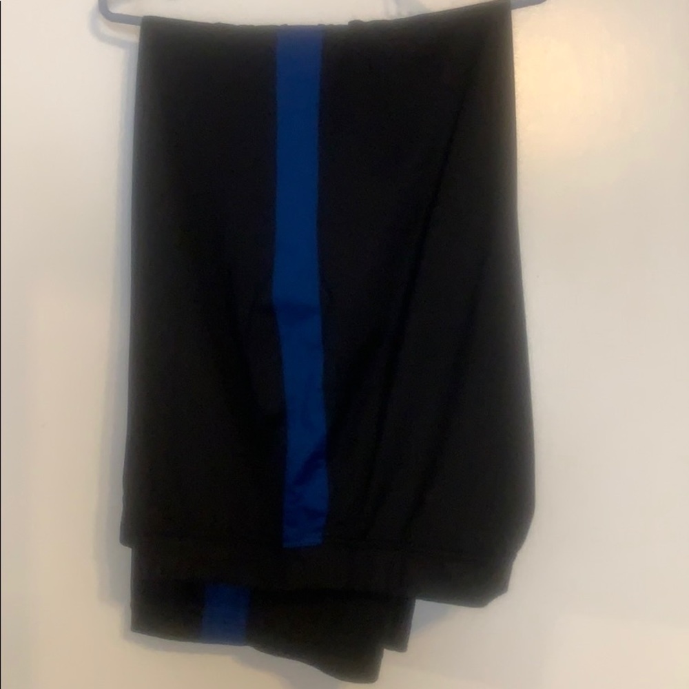 Plus Ladies Workout pants. Black Royal Blue S 3X